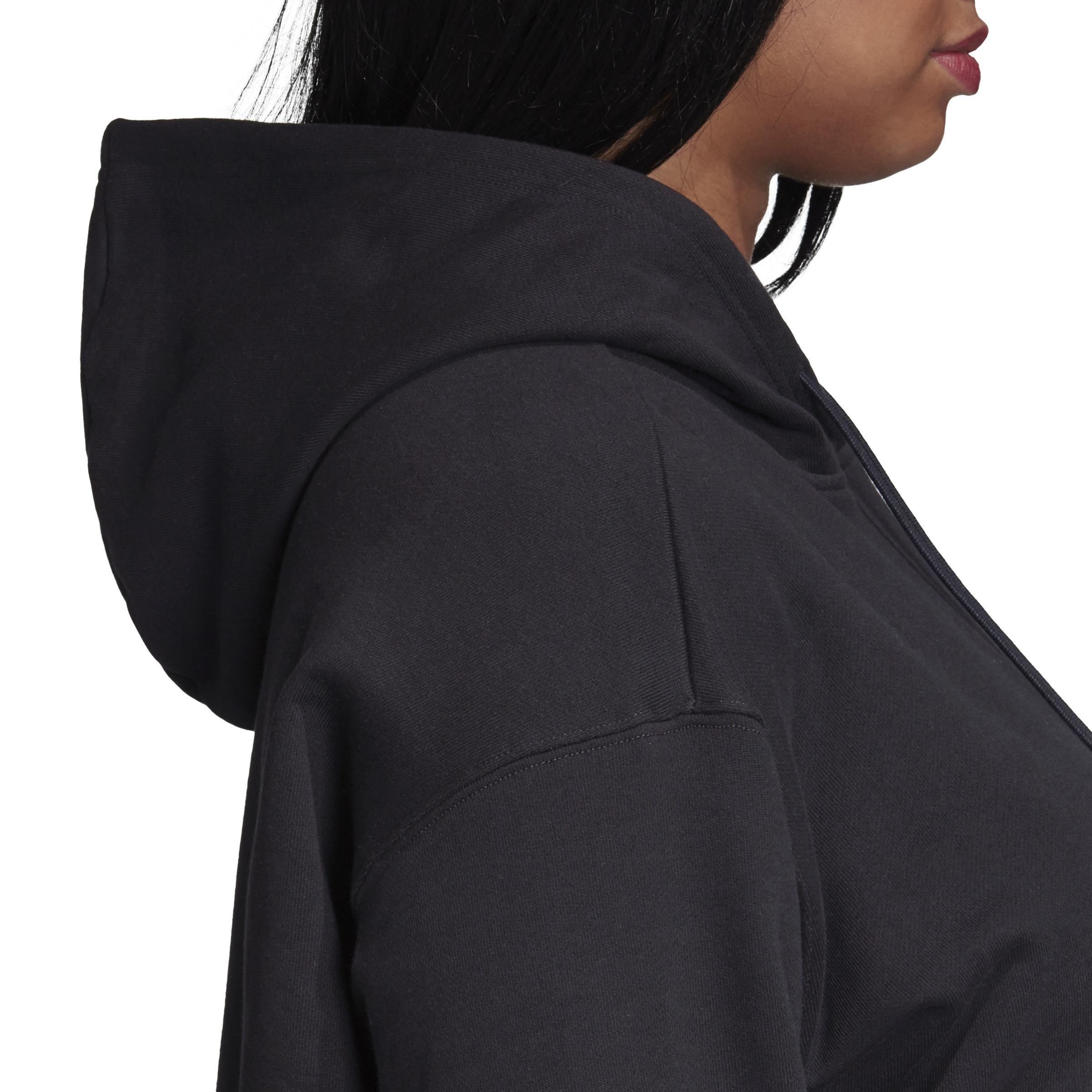 Trefoil Hoodie (Plus Size), Black, A901_ONE, large image number 5