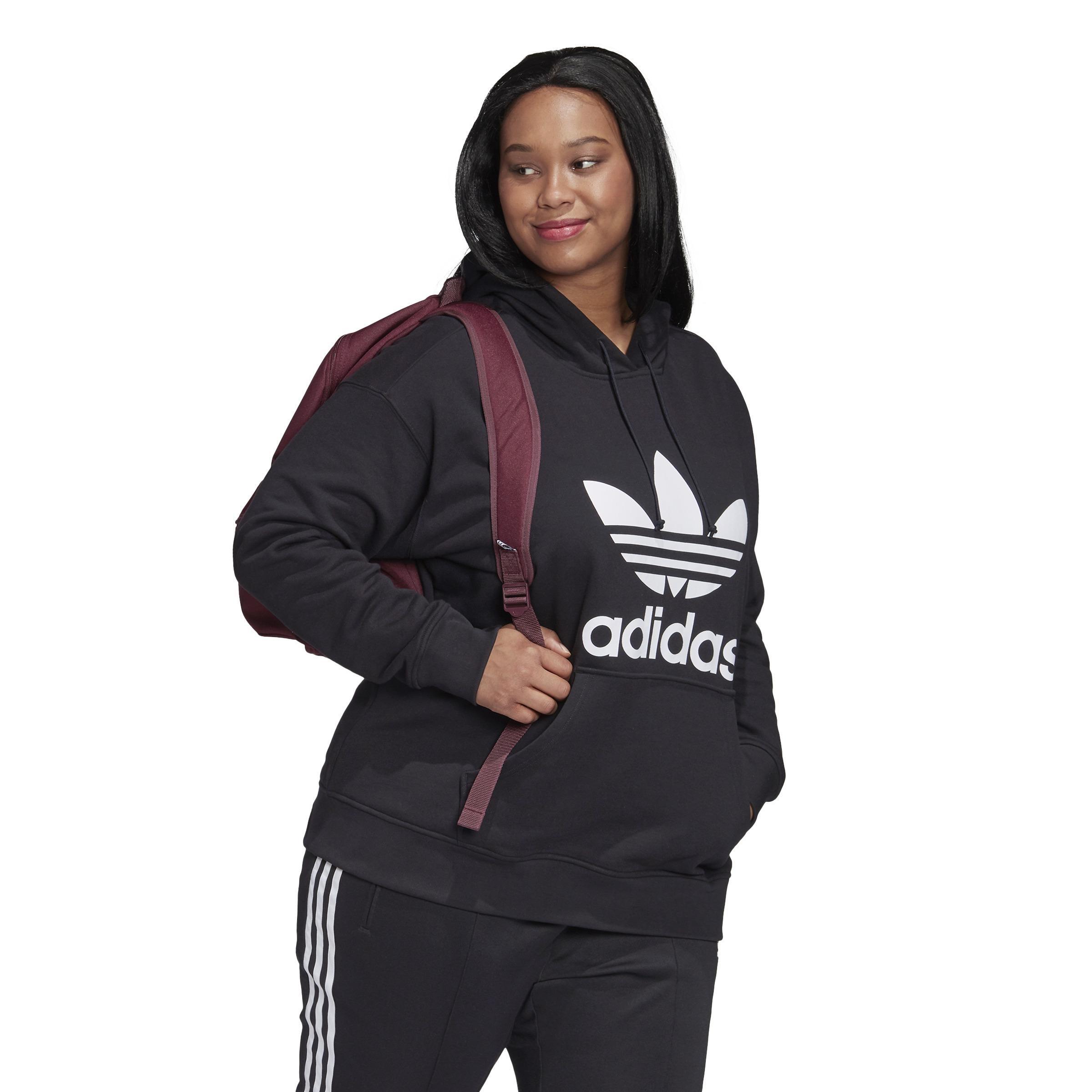 Trefoil Hoodie (Plus Size), Black, A901_ONE, large image number 12