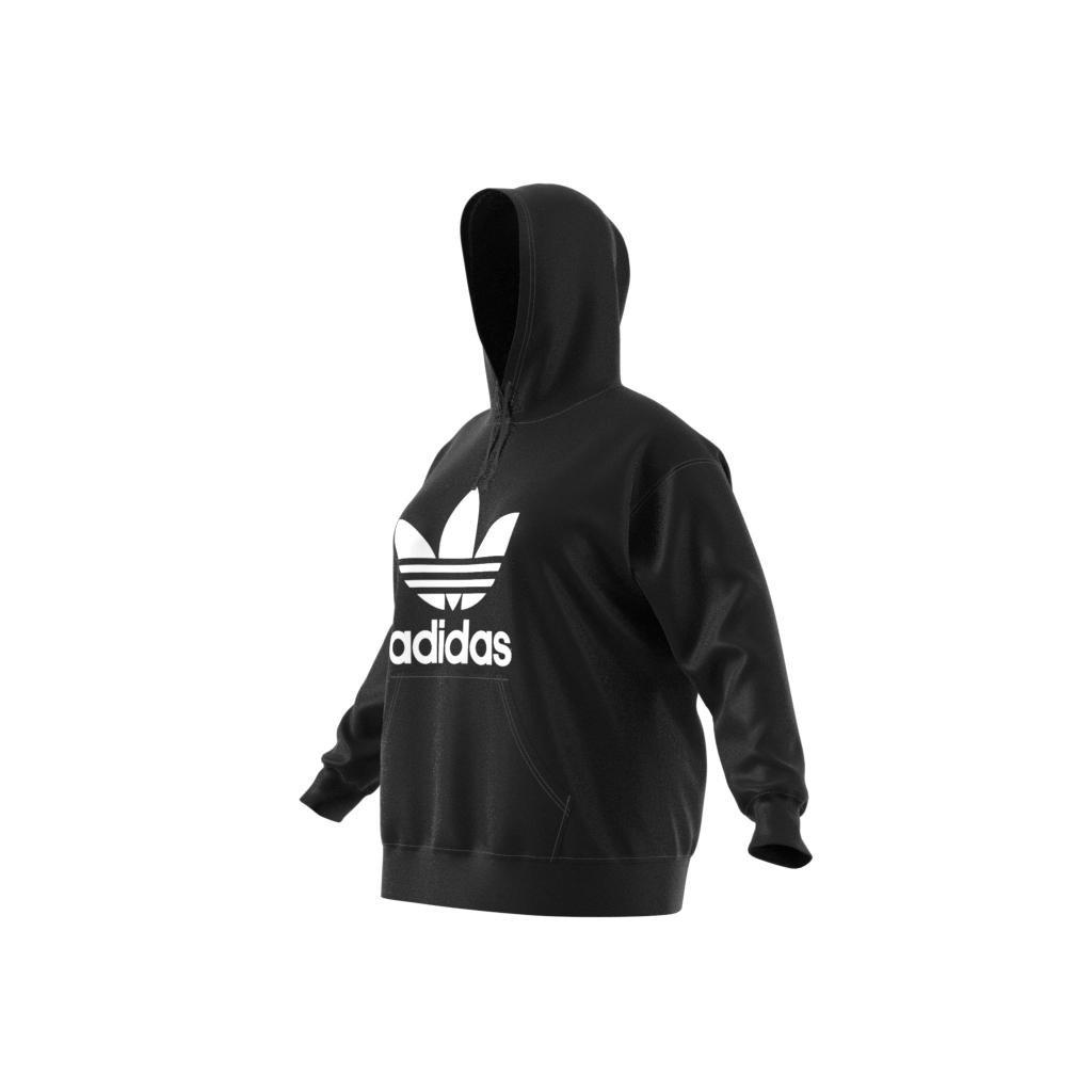 Trefoil Hoodie (Plus Size), Black, A901_ONE, large image number 14