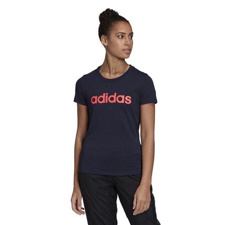 Women Essentials Linear T-Shirt, Navy, A901_ONE, large image number 26