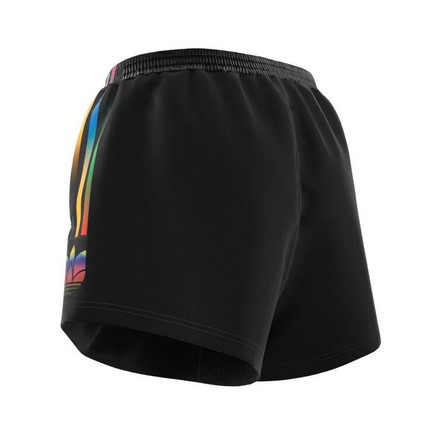 Women Adicolor 3D Trefoil Shorts, Black, A901_ONE, large image number 7