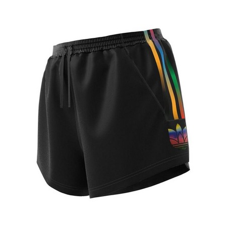 Women Adicolor 3D Trefoil Shorts, Black, A901_ONE, large image number 14
