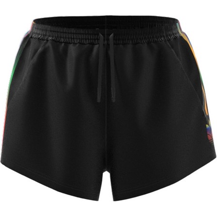 Women Adicolor 3D Trefoil Shorts, Black, A901_ONE, large image number 21