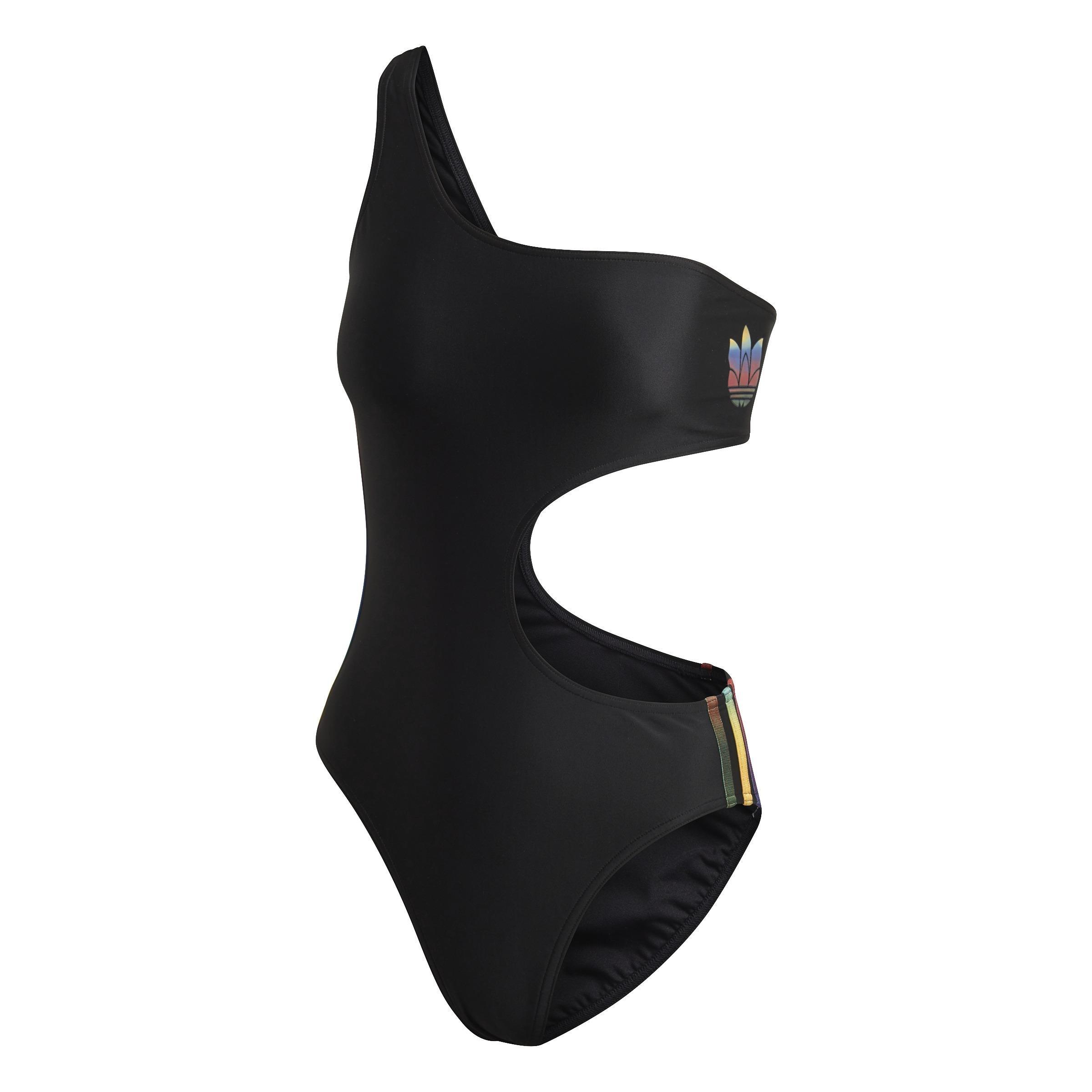 Adicolor 3D Trefoil Swimsuit, Black, A901_ONE, large image number 0