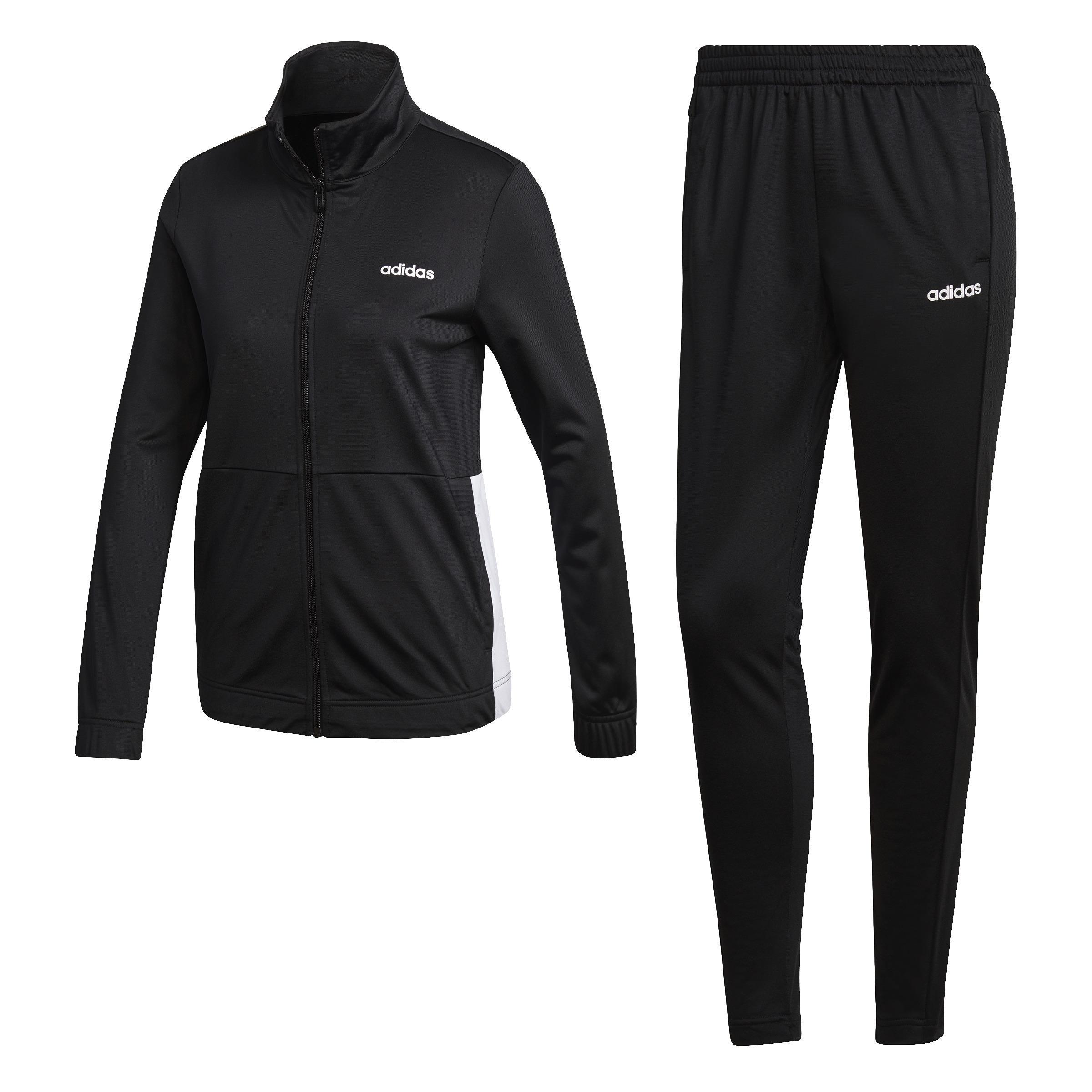 Plain Tricot Tracksuit, Black, A901_ONE, large image number 0