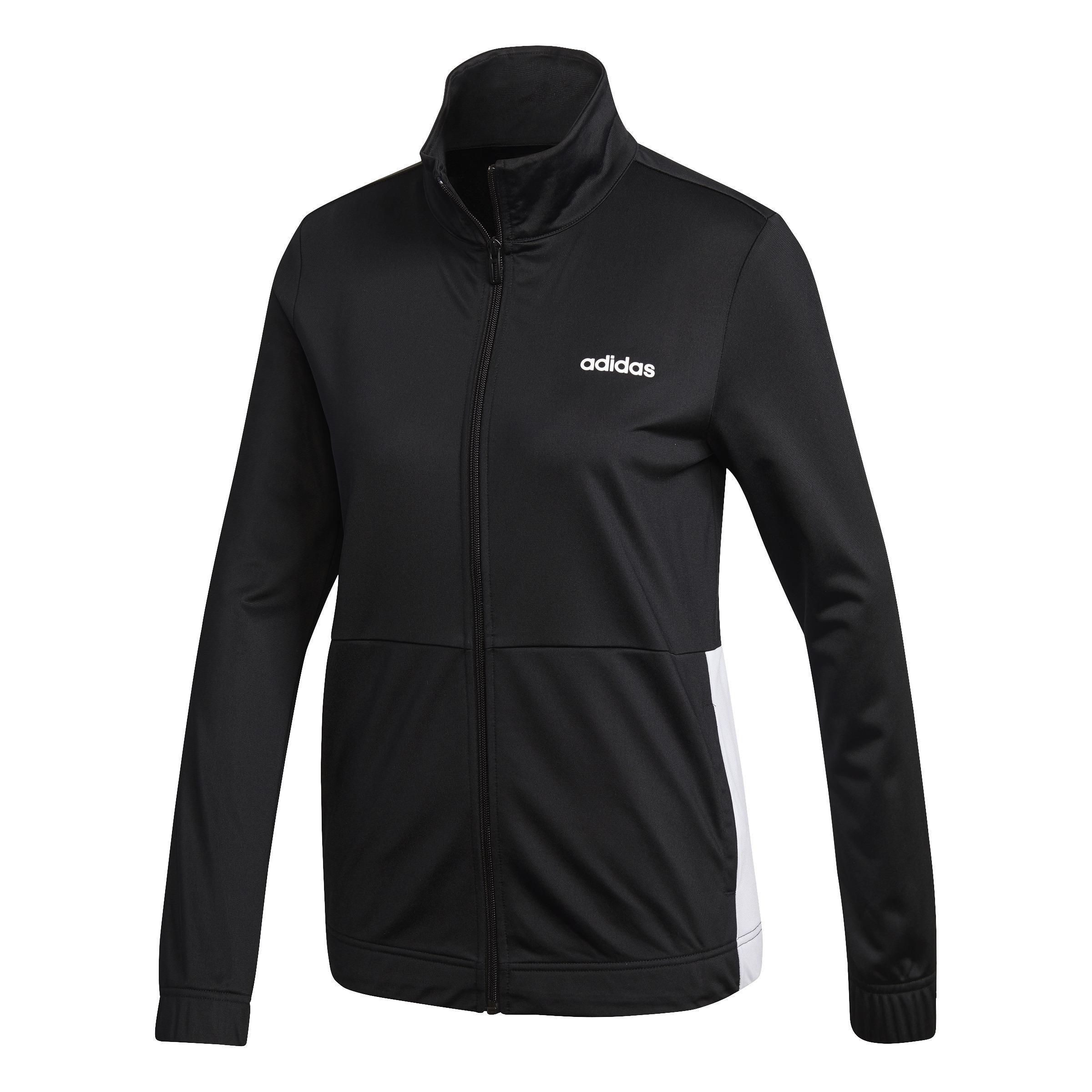 Plain Tricot Tracksuit, Black, A901_ONE, large image number 4