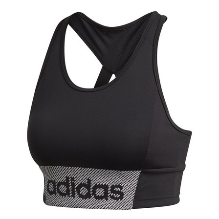 Women Designed To Move Sports Branded Sports Bra Top, Black, A901_ONE, large image number 0