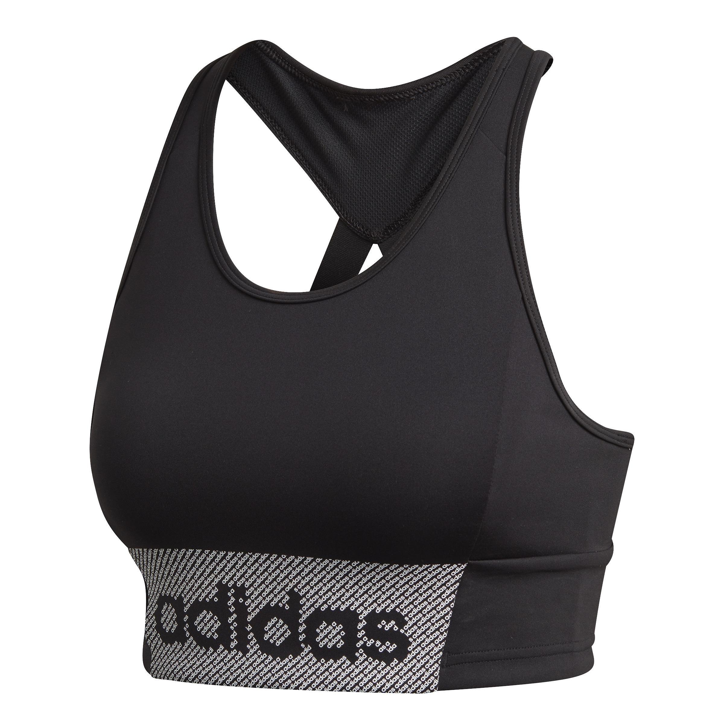 Designed To Move Sports Branded Sports Bra Top, Black, A901_ONE, large image number 0