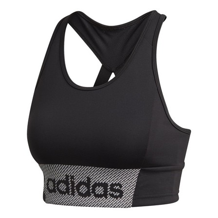 Women Designed To Move Sports Branded Sports Bra Top, Black, A901_ONE, large image number 2