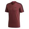 Men Essentials 3-Stripes T-Shirt, Red, A901_ONE, thumbnail image number 1