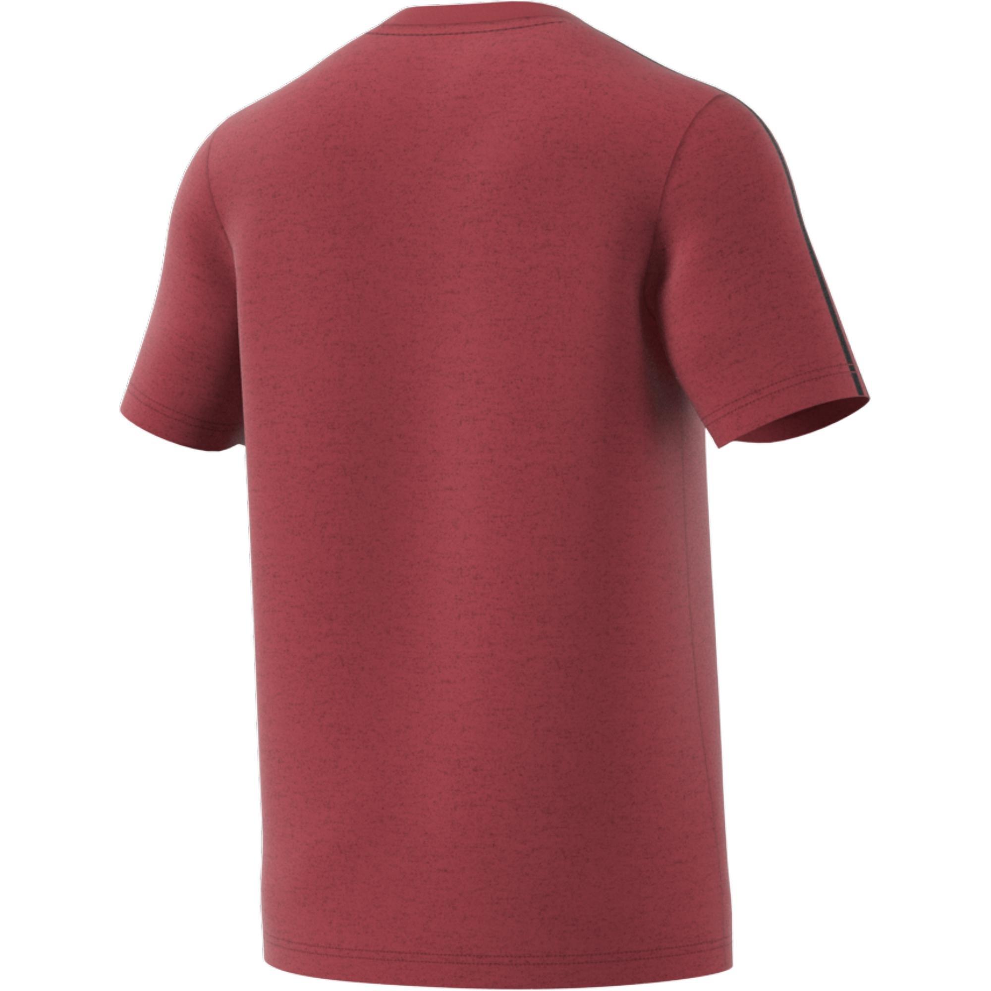 Essentials 3-Stripes T-Shirt, Red, , large image number 3
