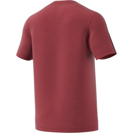 Men Essentials 3-Stripes T-Shirt, Red, A901_ONE, large image number 3