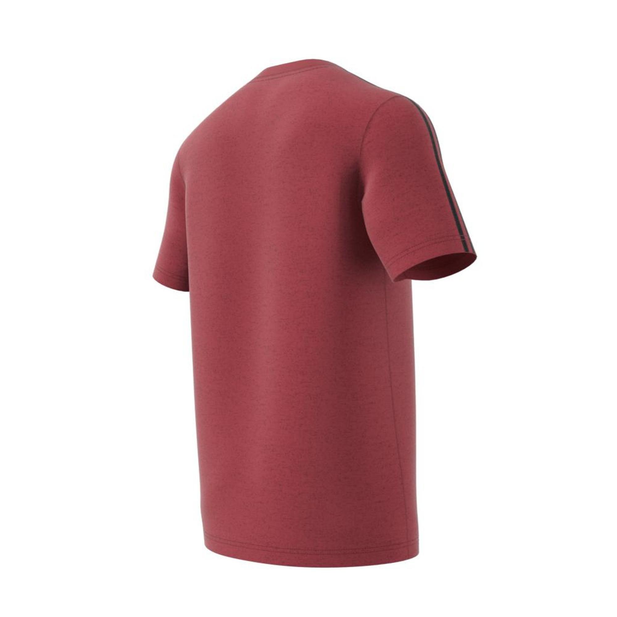 Essentials 3-Stripes T-Shirt, Red, A901_ONE, large image number 4