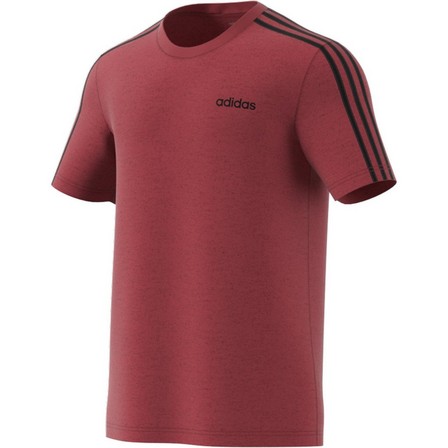Men Essentials 3-Stripes T-Shirt, Red, A901_ONE, large image number 5