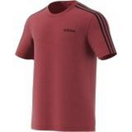 Men Essentials 3-Stripes T-Shirt, Red, A901_ONE, large image number 11
