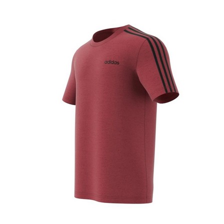 Men Essentials 3-Stripes T-Shirt, Red, A901_ONE, large image number 12