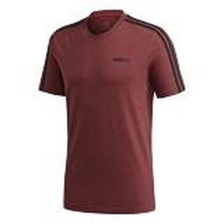 Men Essentials 3-Stripes T-Shirt, Red, A901_ONE, large image number 18