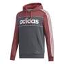 Men Essentials Hoodie, Red, A901_ONE, thumbnail image number 0