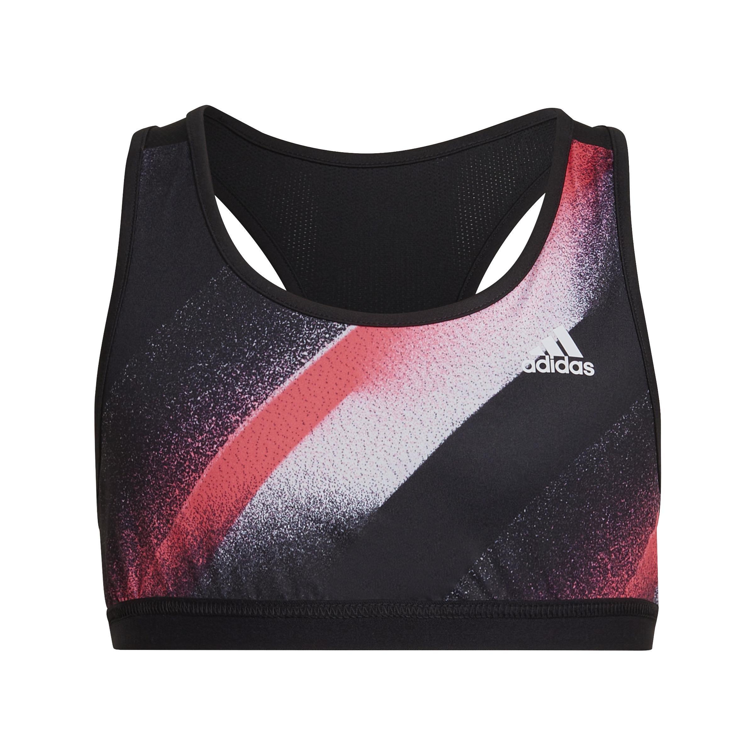 Kids Unleash Confidence Sports Bra Top, Black, , large image number 0