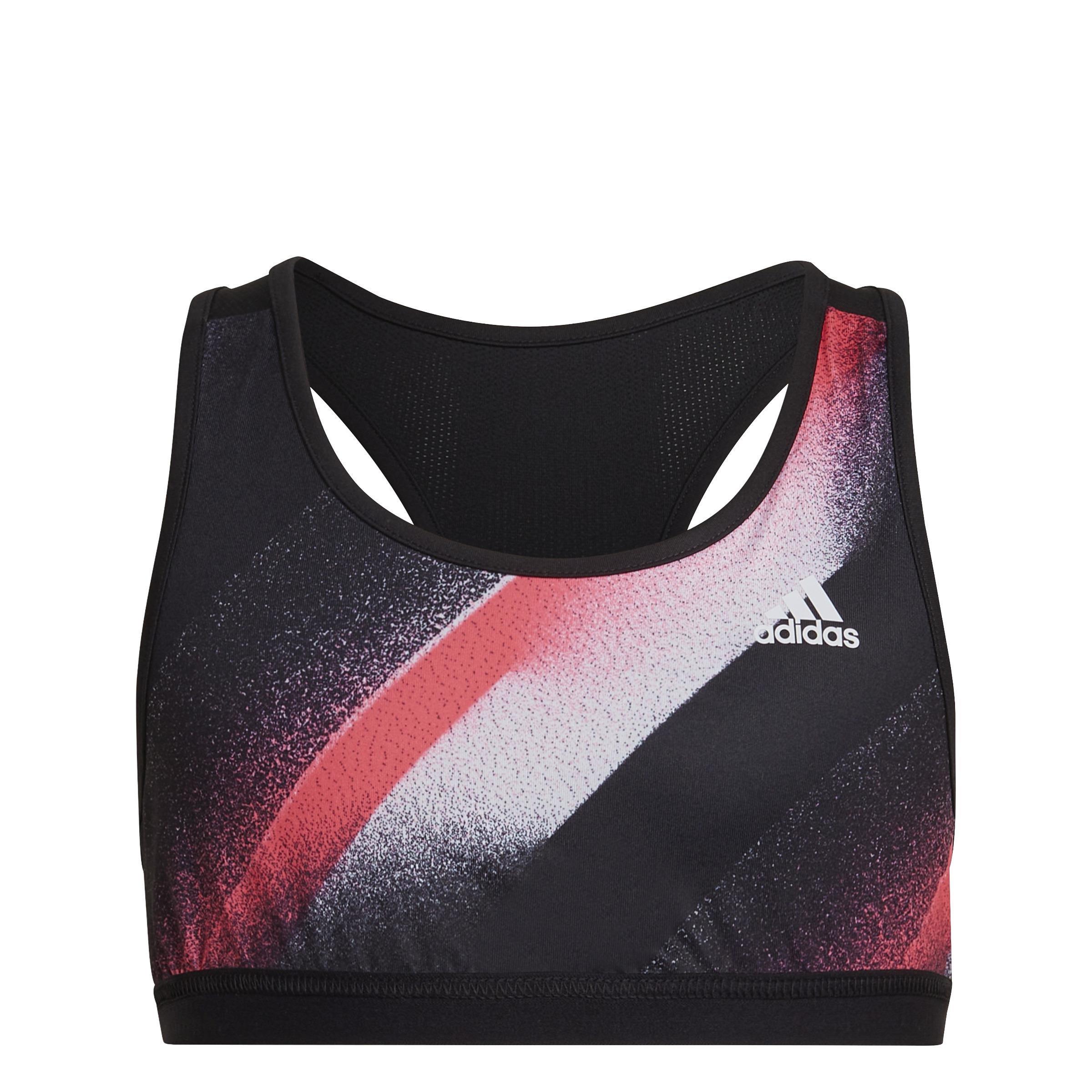 Kids Unleash Confidence Sports Bra Top, Black, , large image number 1