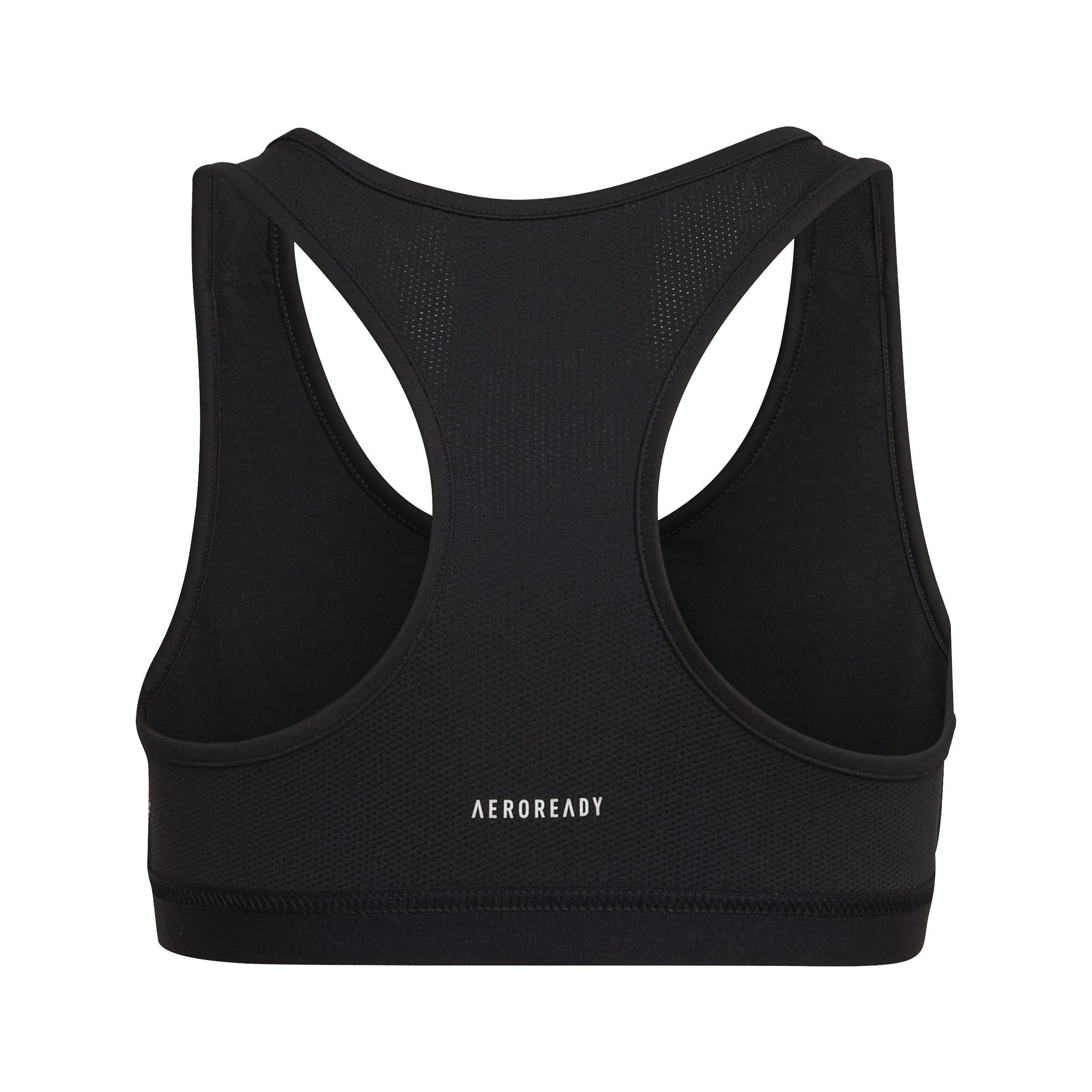 Kids Unleash Confidence Sports Bra Top, Black, , large image number 2