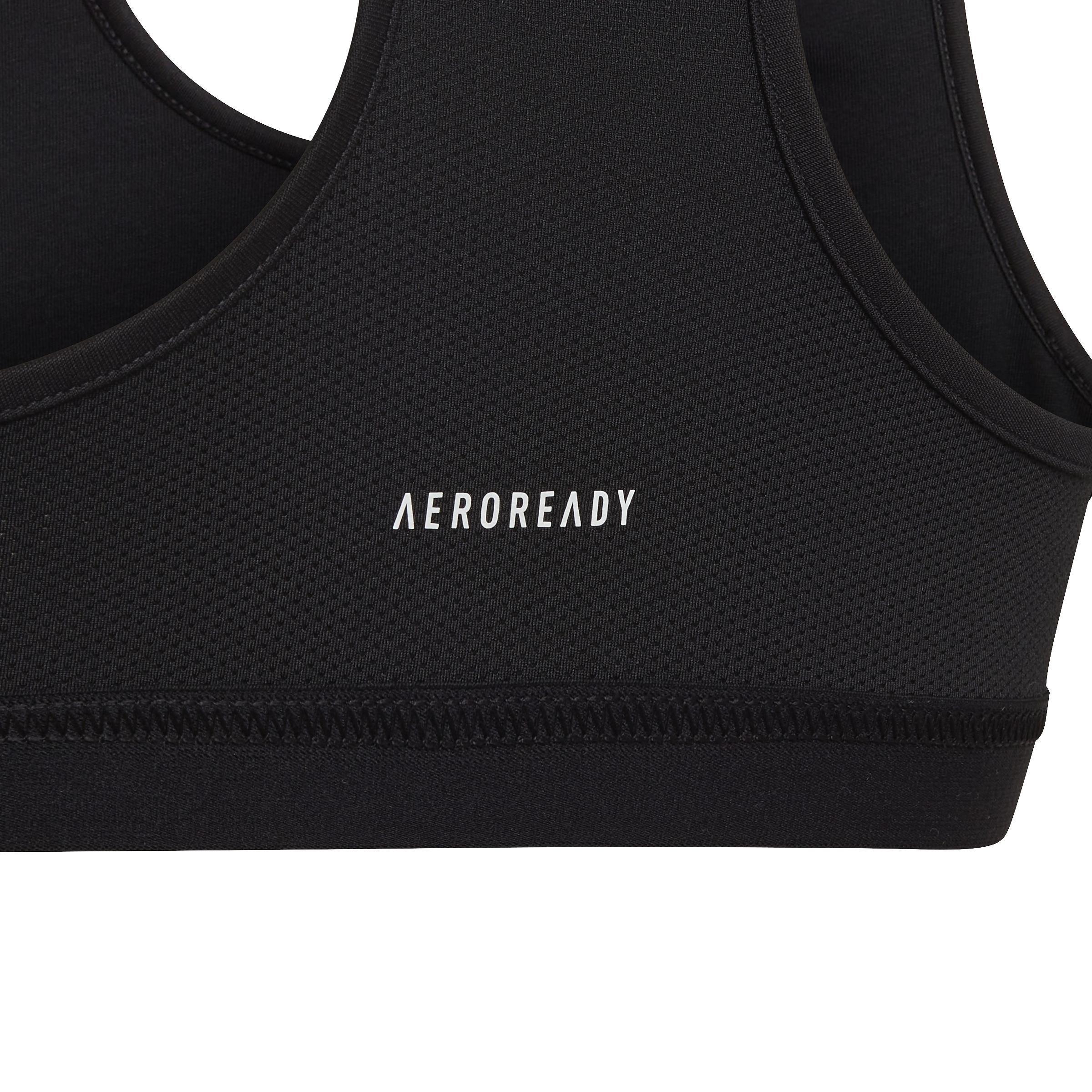 Kids Unleash Confidence Sports Bra Top, Black, , large image number 5