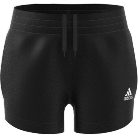 Kids Girls Aeroready Woven Shorts, Black, A901_ONE, large image number 2