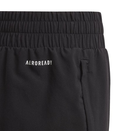 Kids Girls Aeroready Woven Shorts, Black, A901_ONE, large image number 5