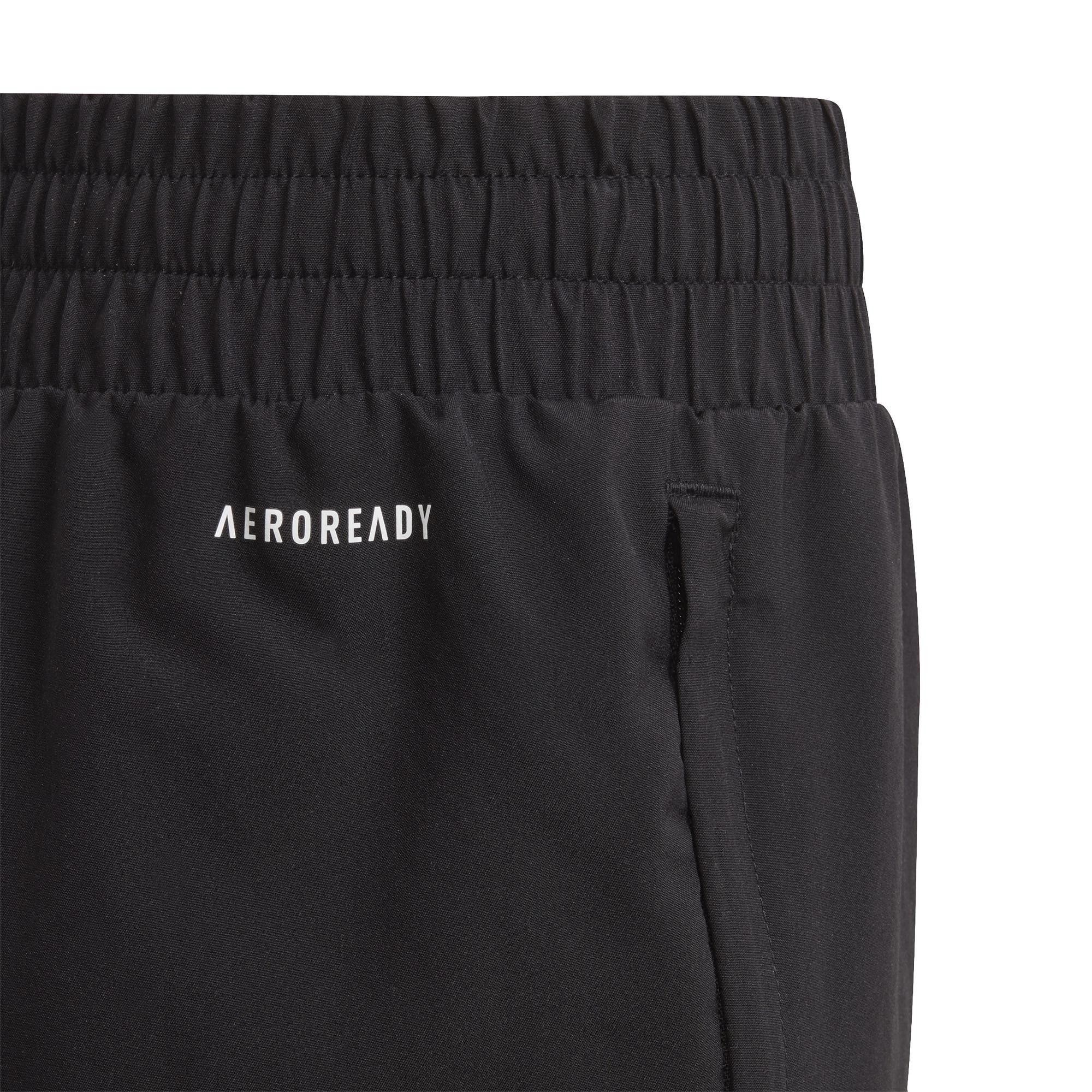 Kids Girls Aeroready Woven Shorts, Black, A901_ONE, large image number 5