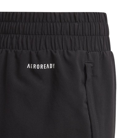 Kids Girls Aeroready Woven Shorts, Black, A901_ONE, large image number 9