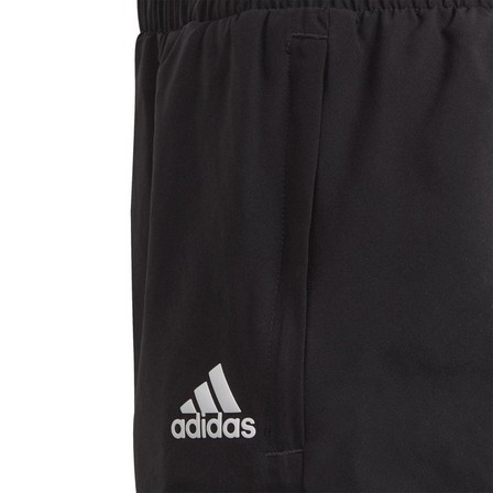 Kids Girls Aeroready Woven Shorts, Black, A901_ONE, large image number 10