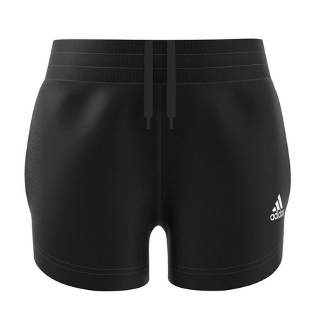 Kids Girls Aeroready Woven Shorts, Black, A901_ONE, large image number 20