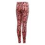 Kids Girls Equip Aeroready Printed Leggings, Red, A901_ONE, thumbnail image number 1