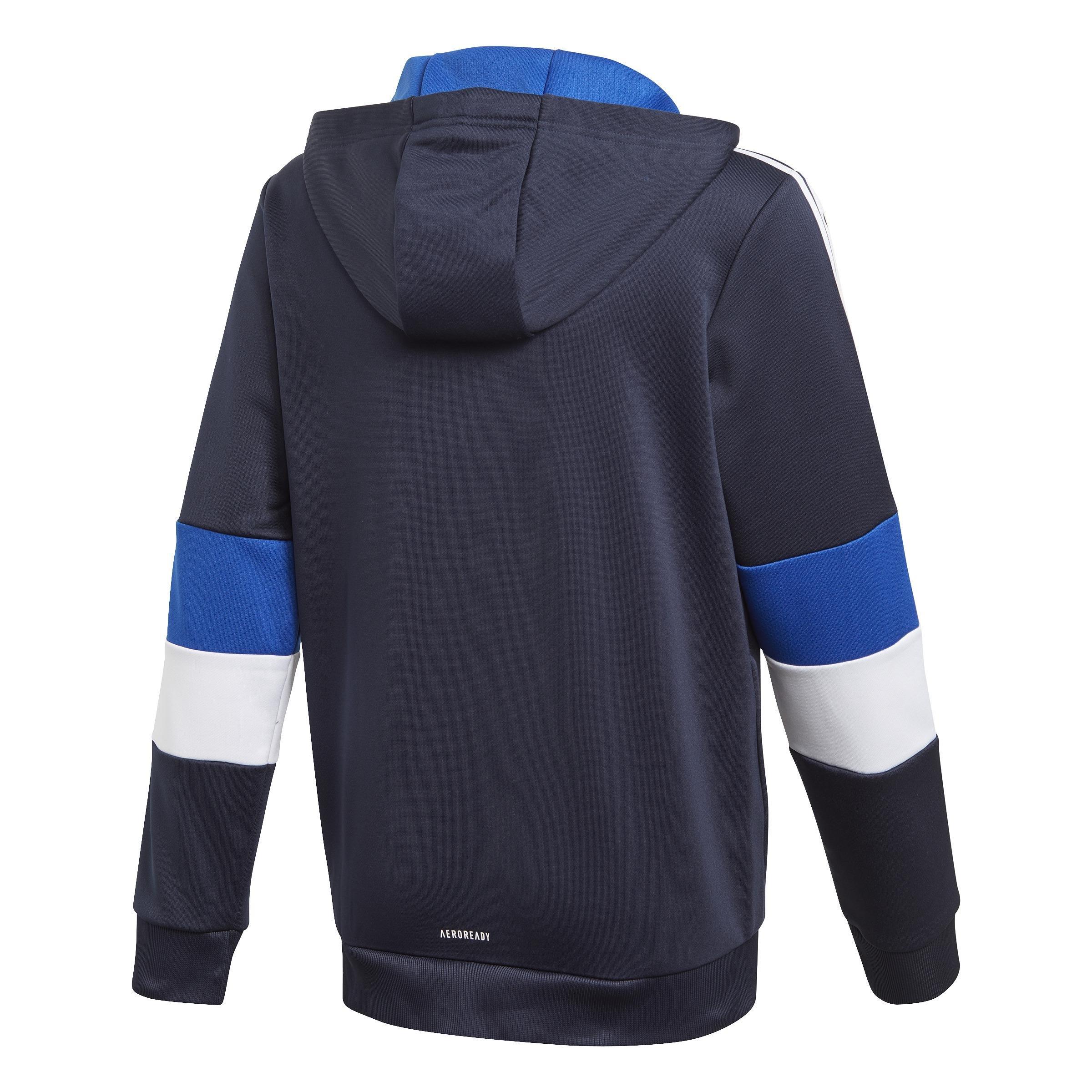 Kids Must Haves Aeroready 3-Stripes Full-Zip Hoodie, Blue, , large image number 1