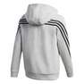 Kids Boys 3-Stripes Doubleknit Full-Zip Hoodie, Grey, A901_ONE, thumbnail image number 2
