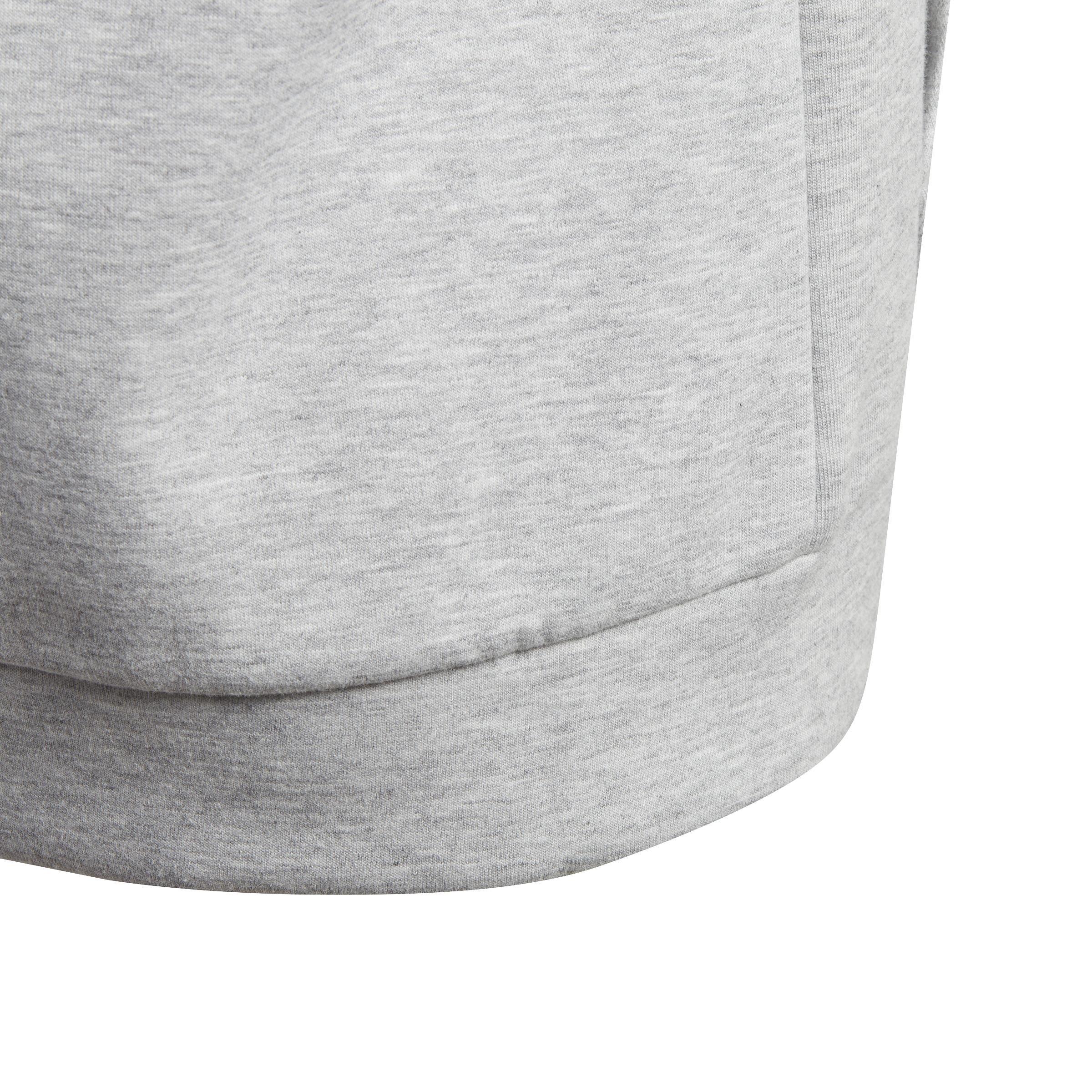 Kids 3-Stripes Doubleknit Full-Zip Hoodie, Grey, A901_ONE, large image number 5