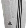 Kids Boys 3-Stripes Doubleknit Tapered Leg Tracksuit Bottoms, Grey, A901_ONE, thumbnail image number 3
