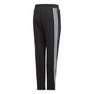 Kids Boys 3-Stripes Doubleknit Tapered Leg Tracksuit Bottoms, Black, A901_ONE, thumbnail image number 2