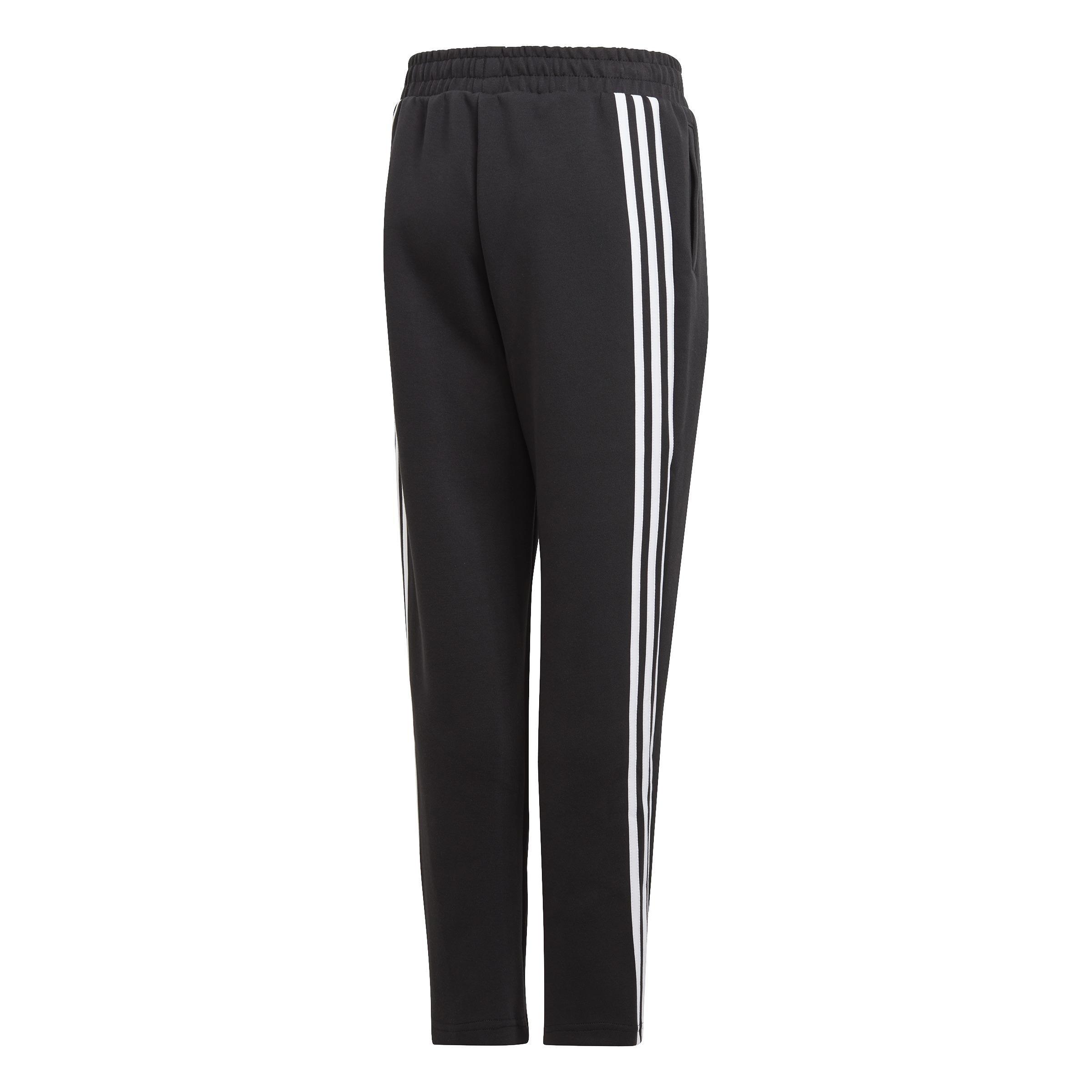Kids 3-Stripes Doubleknit Tapered Leg Tracksuit Bottoms, Black, A901_ONE, large image number 2