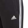 Kids Boys 3-Stripes Doubleknit Tapered Leg Tracksuit Bottoms, Black, A901_ONE, thumbnail image number 3