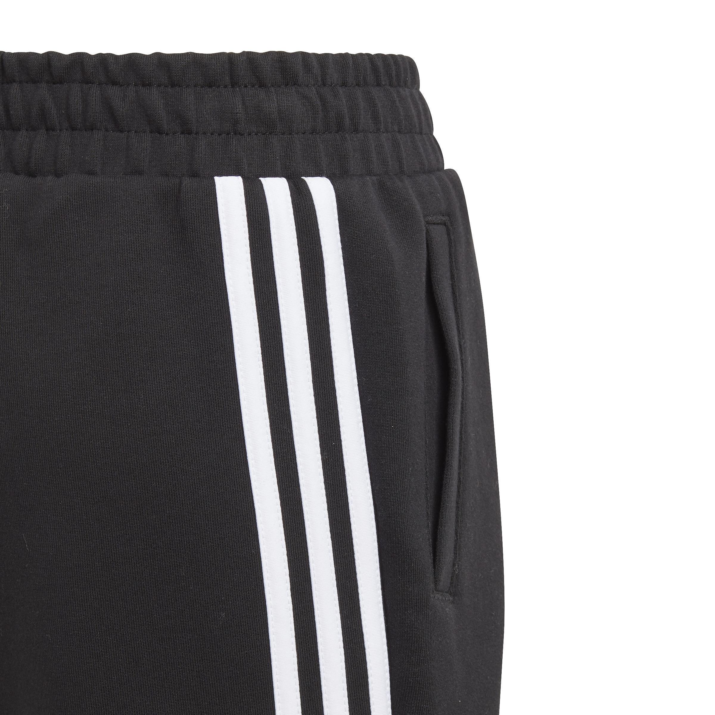 Kids 3-Stripes Doubleknit Tapered Leg Tracksuit Bottoms, Black, A901_ONE, large image number 5