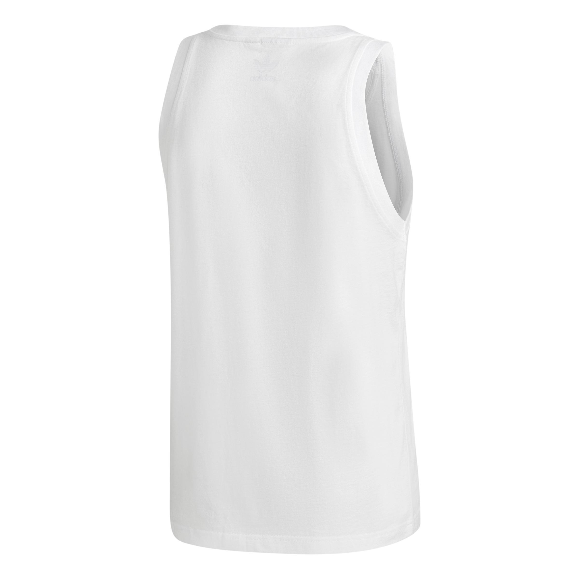 Men Adicolor 3D Trefoil Tank Top, White, A901_ONE, large image number 1