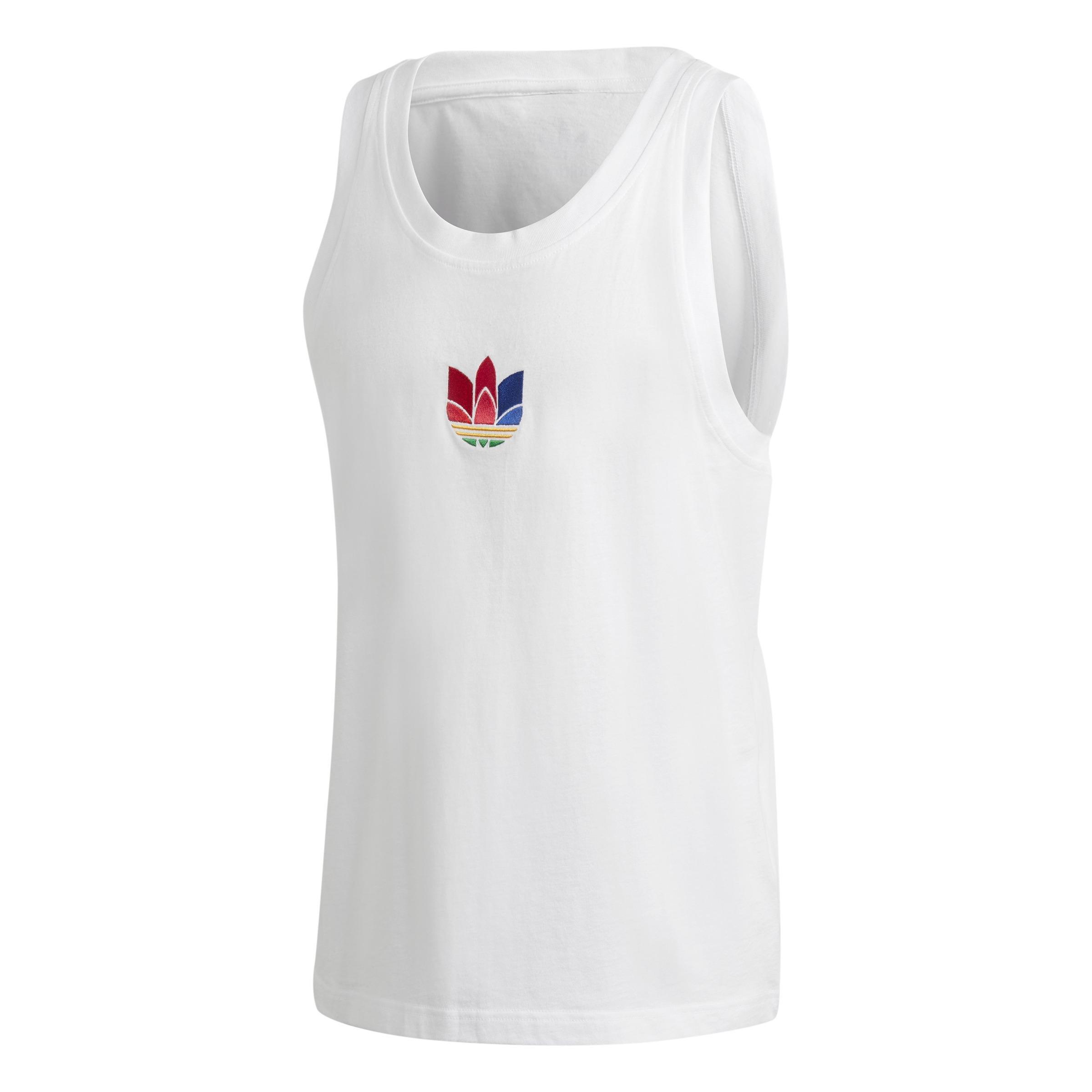 Adicolor 3D Trefoil Tank Top, White, A901_ONE, large image number 2