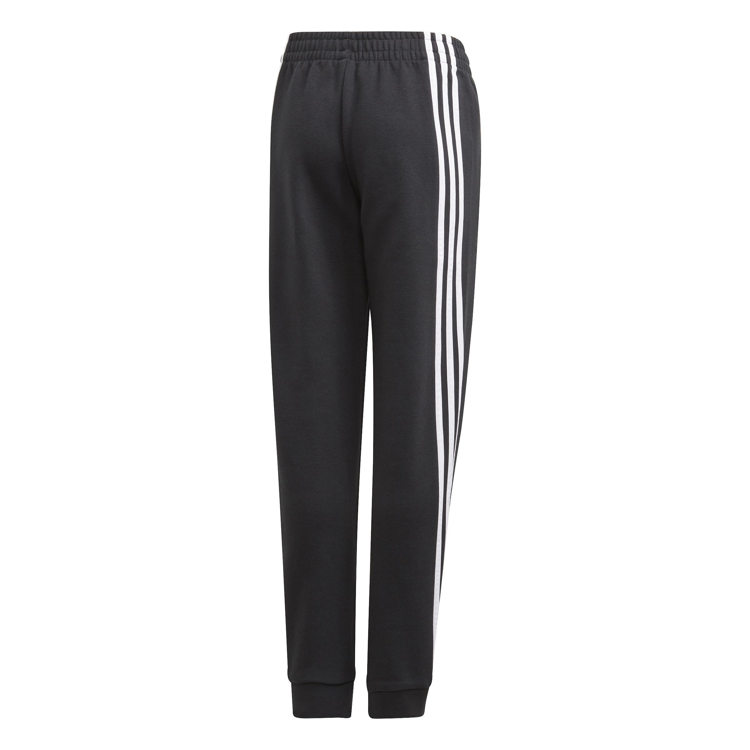 Kids Girls 3-Stripes Tapered Leg Tracksuit Bottoms, Black, A901_ONE, large image number 4