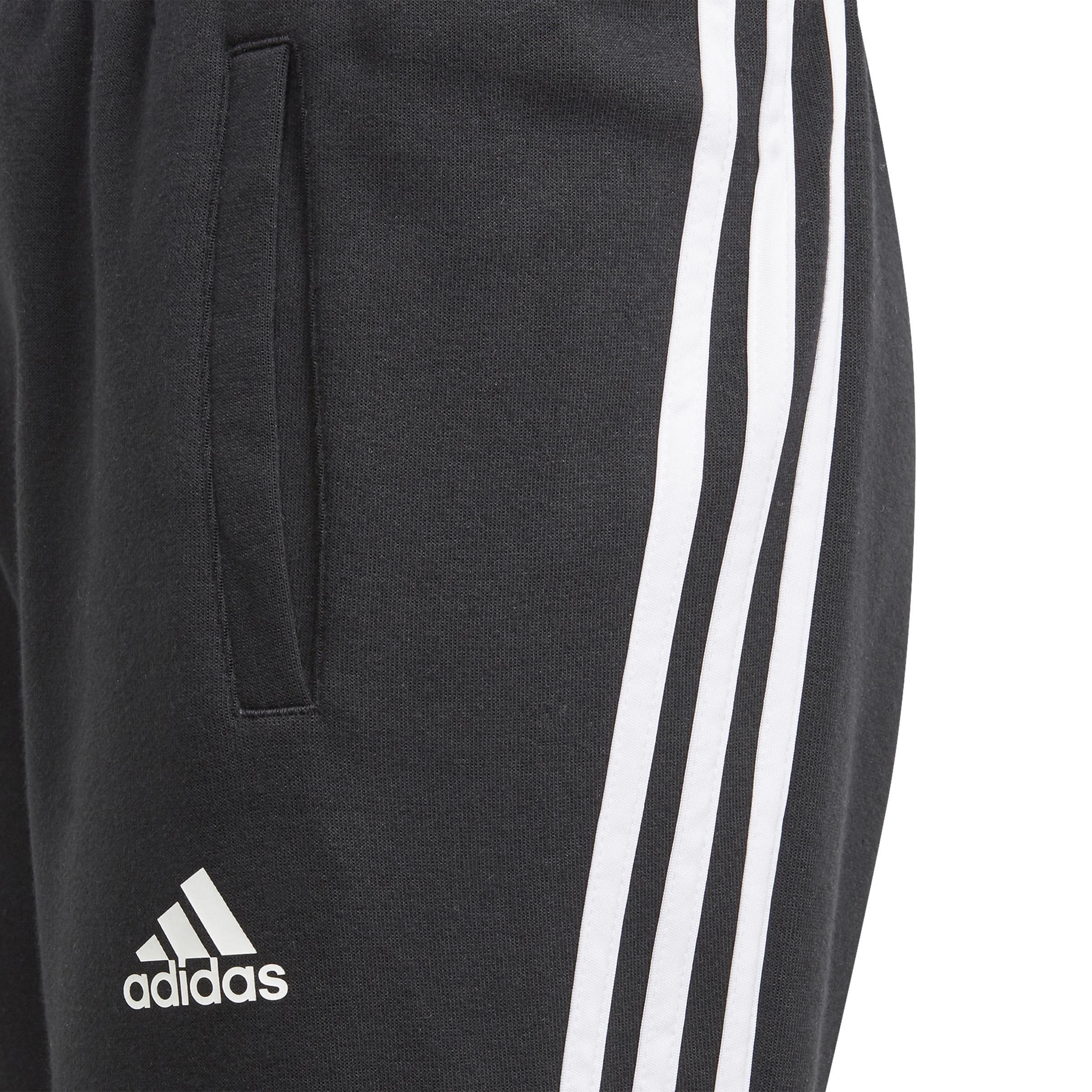 Kids 3-Stripes Tapered Leg Tracksuit Bottoms, Black, , large image number 6