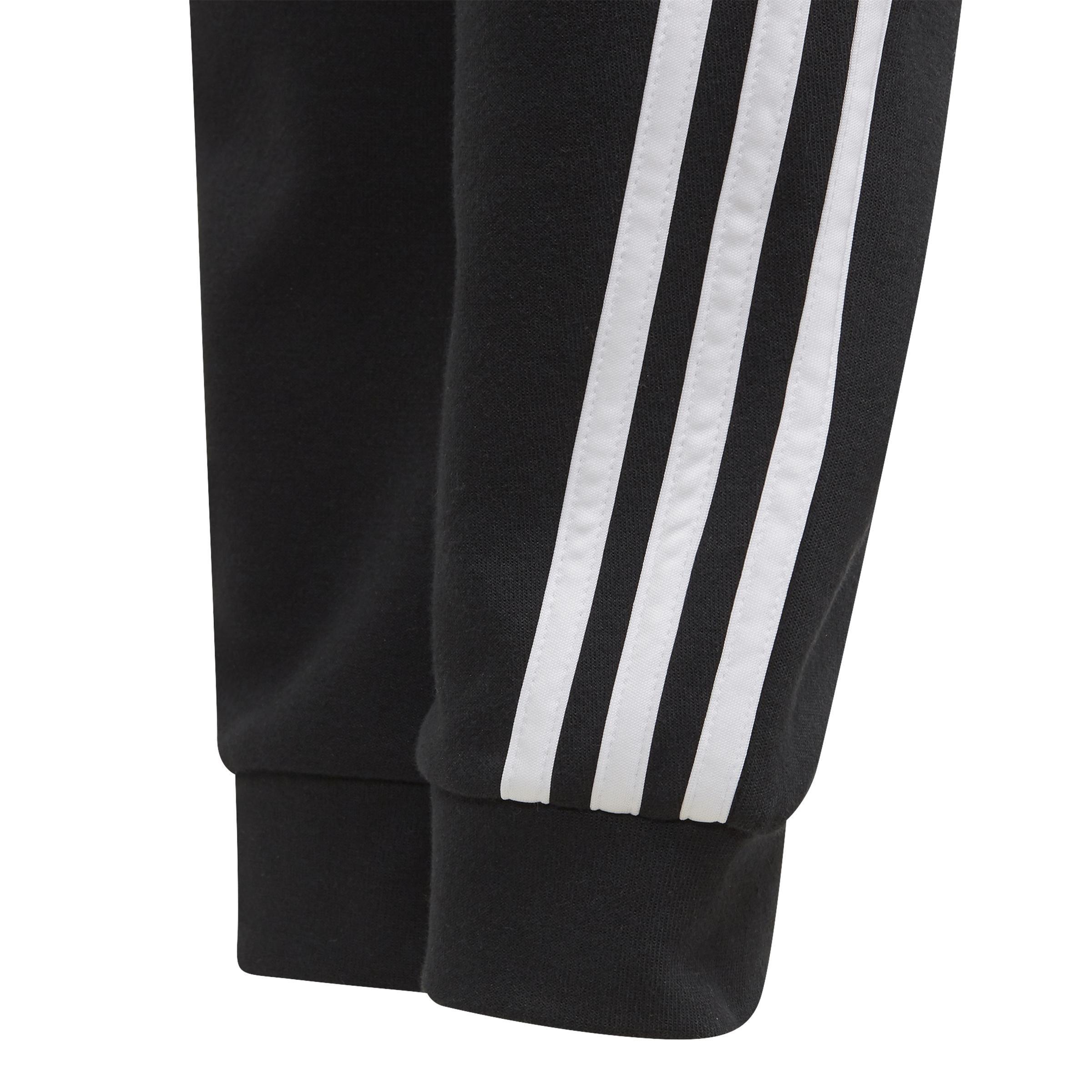 Kids Girls 3-Stripes Tapered Leg Tracksuit Bottoms, Black, A901_ONE, large image number 7