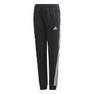 Kids Girls 3-Stripes Tapered Leg Tracksuit Bottoms, Black, A901_ONE, thumbnail image number 10
