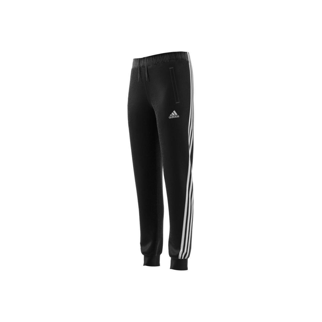 Kids 3-Stripes Tapered Leg Tracksuit Bottoms, Black, , large image number 11