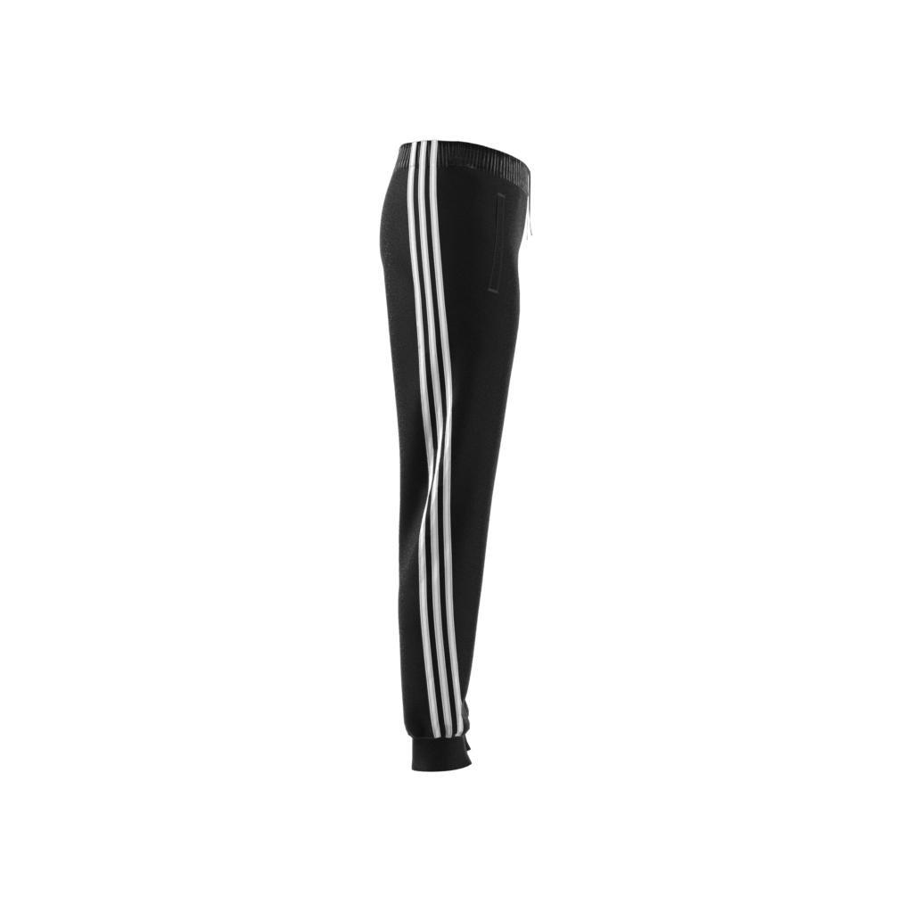 Kids 3-Stripes Tapered Leg Tracksuit Bottoms, Black, A901_ONE, large image number 18