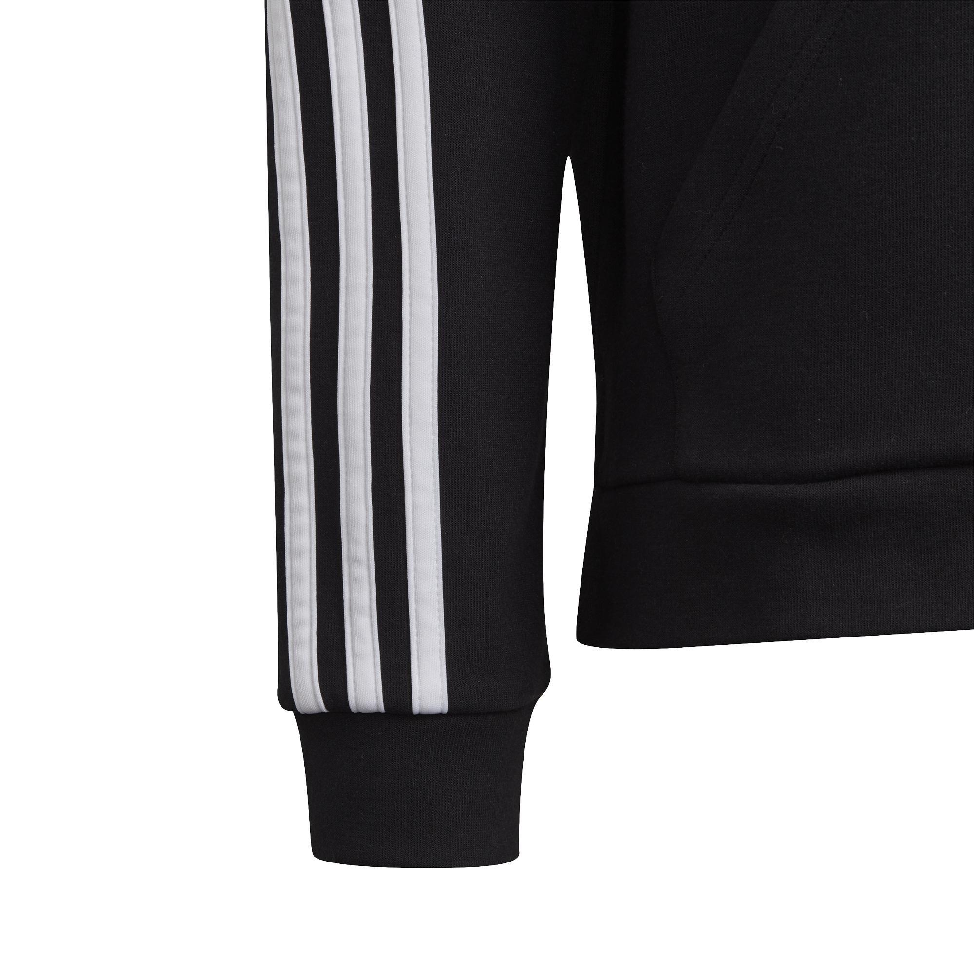 Kids 3-Stripes Full-Zip Hoodie, Black, A901_ONE, large image number 8
